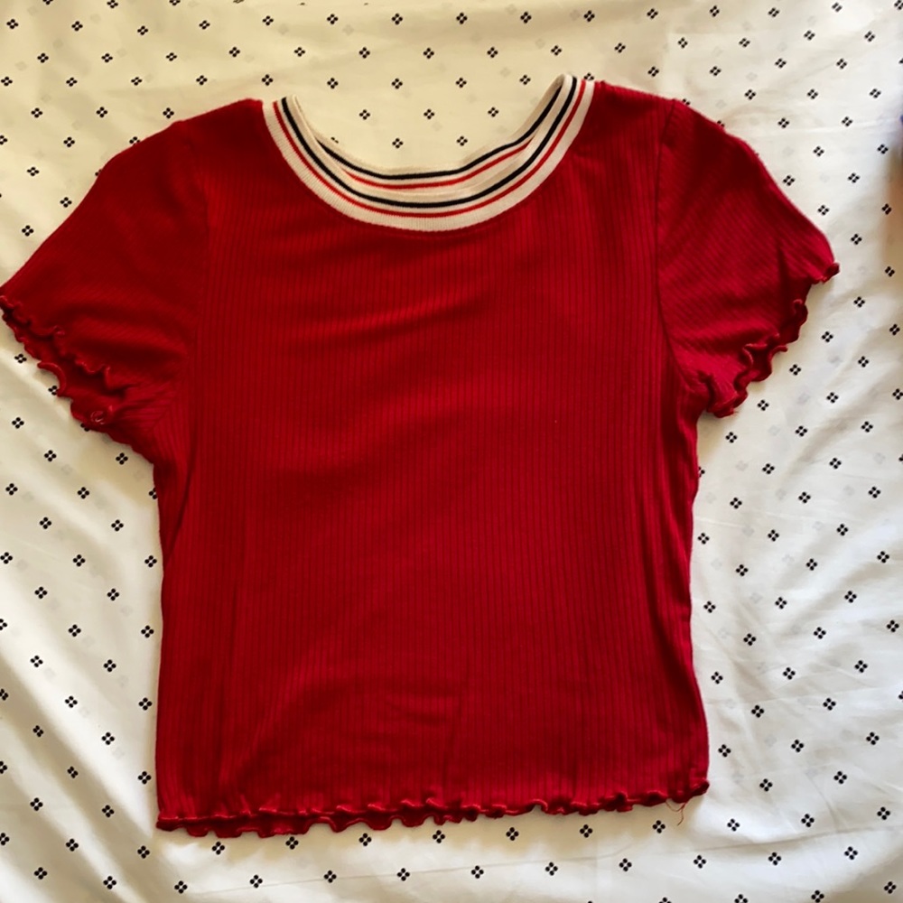 Red Crop Top
